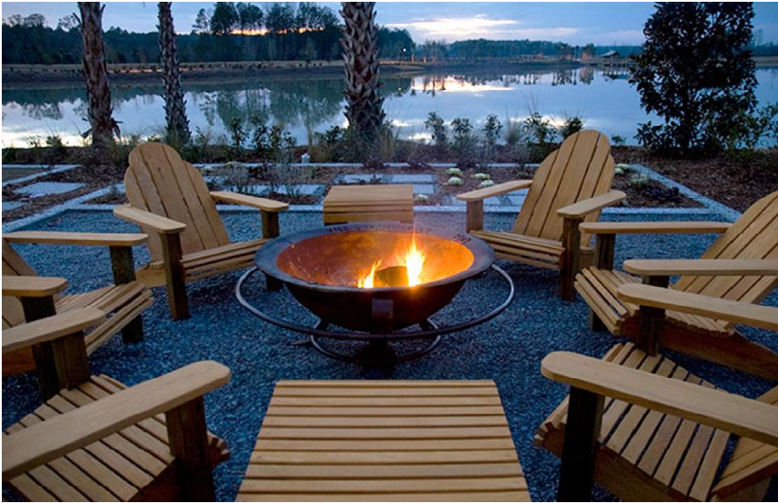 you make your fire pit look attractive